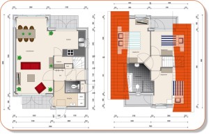 plattegrond vakantiehuisje dinkel